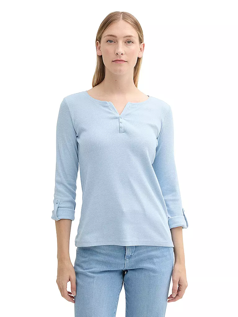 TOM TAILOR Langarmshirt hellblau