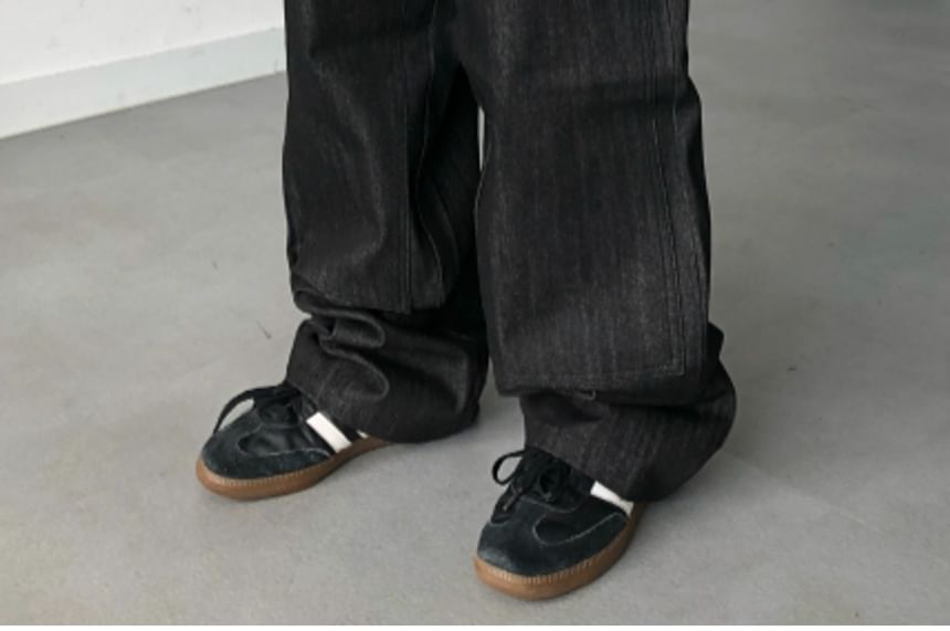 SeoulPop - Unisex ongewassen losse jeans