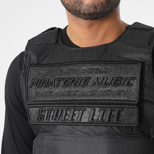 Gilet Ratpi World Glitter Noir