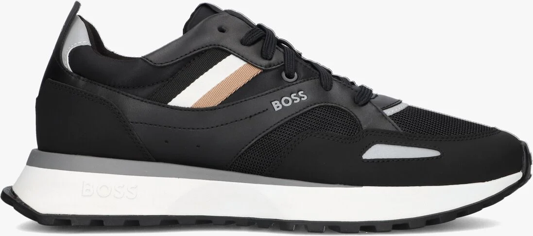 BOSS zwarte boss lage sneakers jonah runn