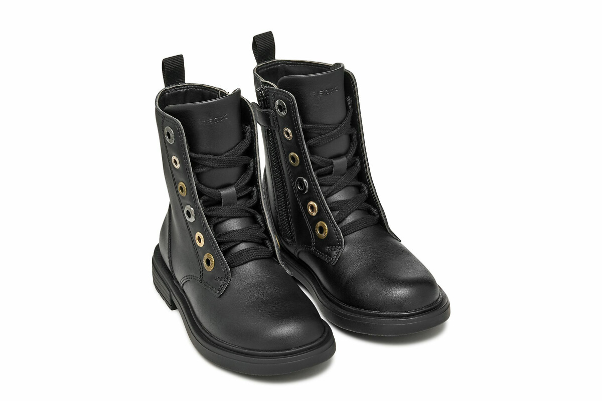 GEOX<br>Botas de cano curto respiráveis com zíper oculto Eclair