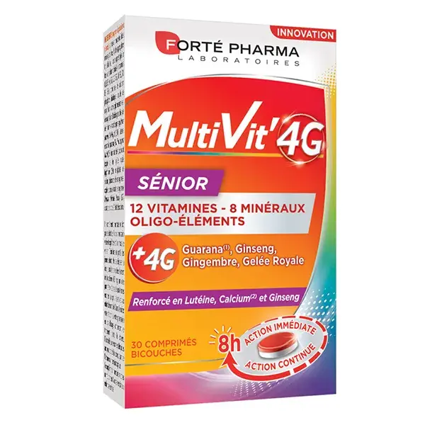 Forté Pharma Multivit' 4G Senior 30 comprimidos