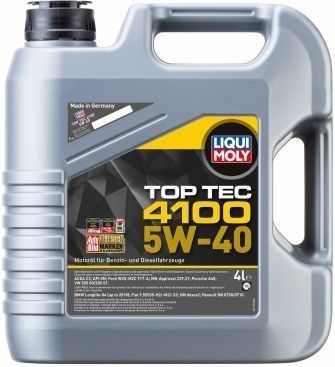 Liqui Moly - Top Tec 4100 - Motorolie - 5W40 - 4 Liter