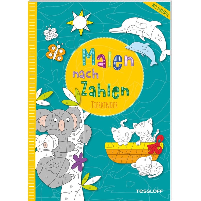 Malen nach Zahlen - Tierkinder