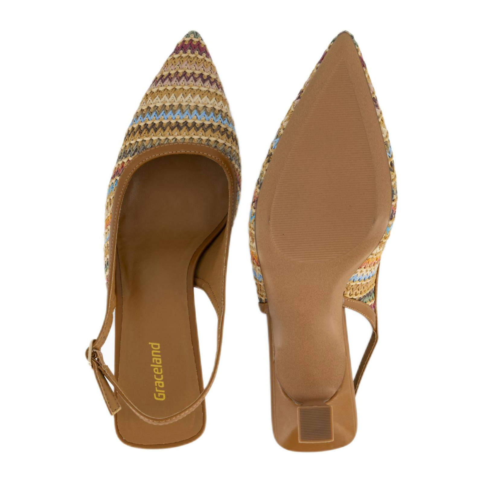 Graceland slingback pumps camel