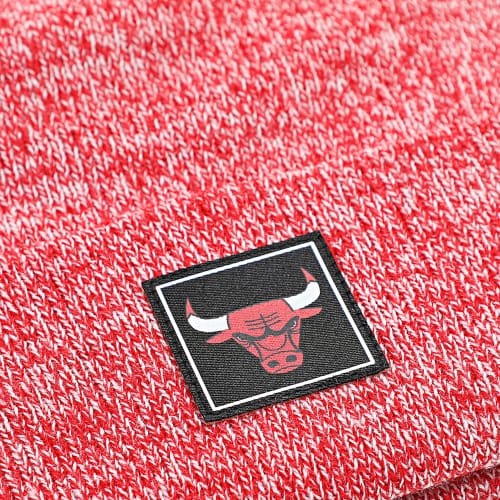 Bonnet Team Cuff Chicago Bulls Rouge Chiné