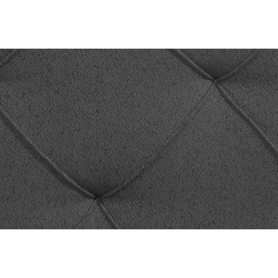 Boxspring met voetbord Liv geruit - antraciet - 140x200 cm - slanke poot