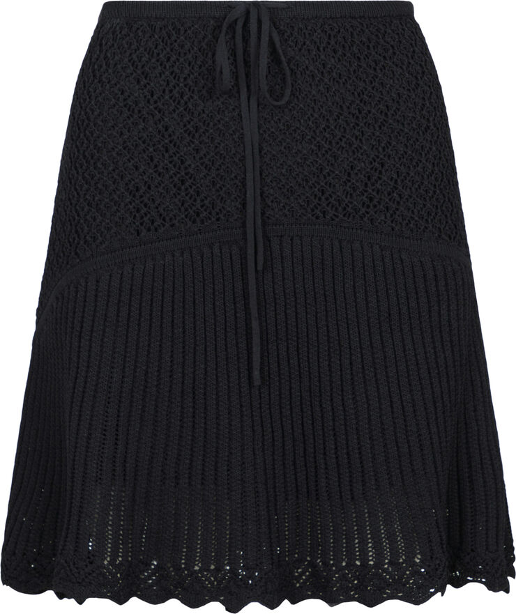 Neo Noir Judith Knit Skirt Black