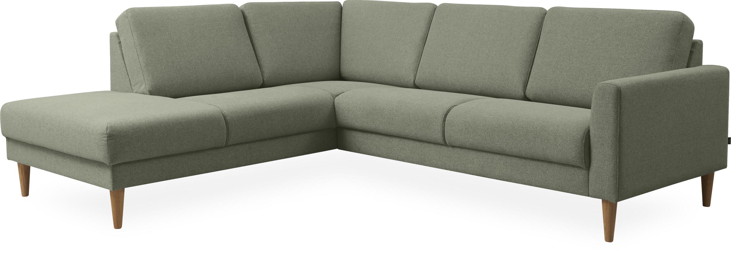 Linea venstrevendt hjørnesofa med pufafslutning