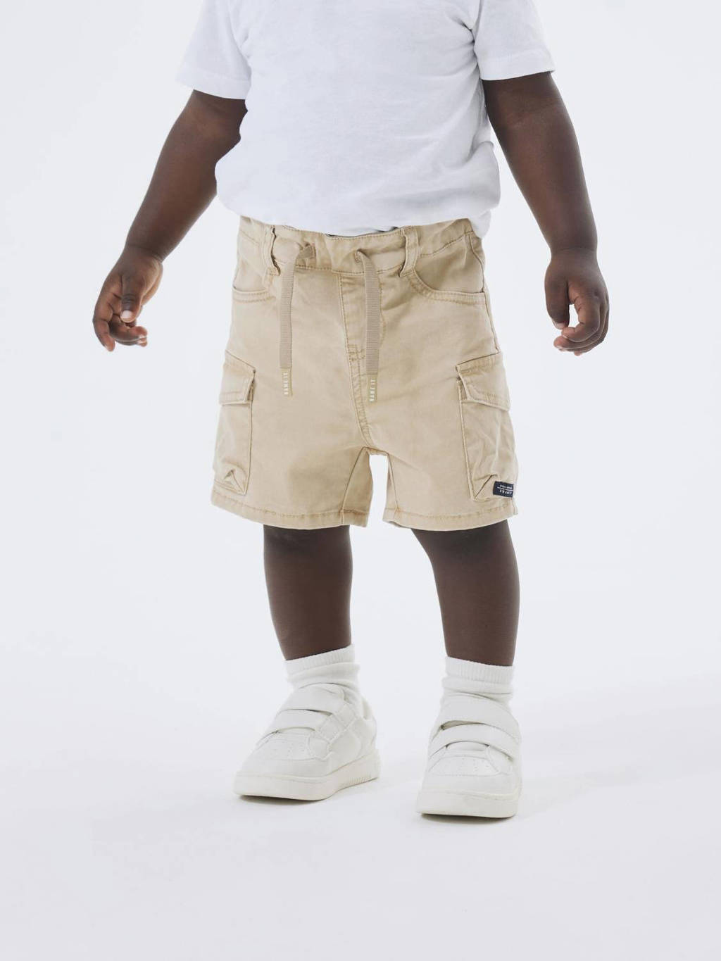 NAME IT loose fit cargo short NMMBEN beige