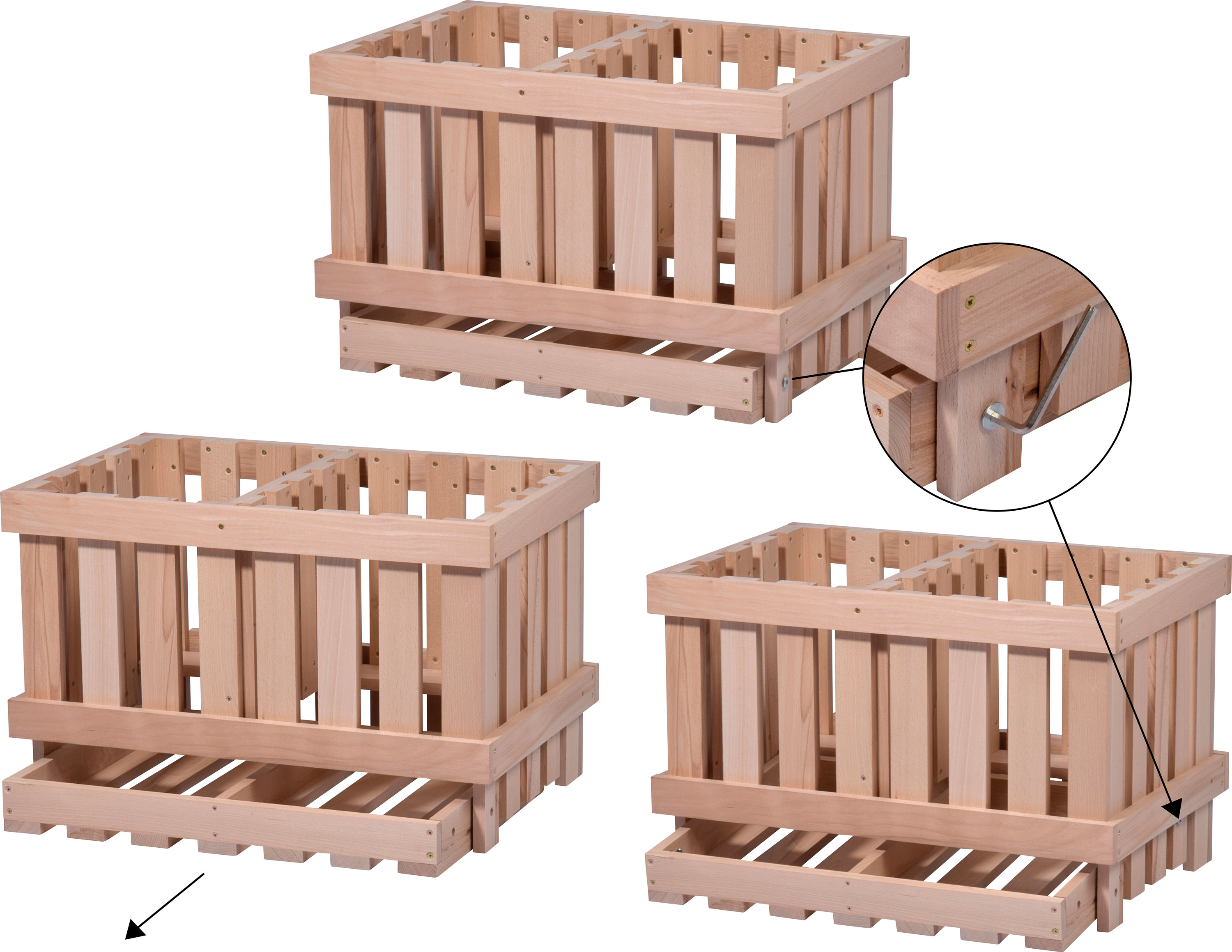 dobar Vorratsbehälter aus Holz - versch. Ausführungen