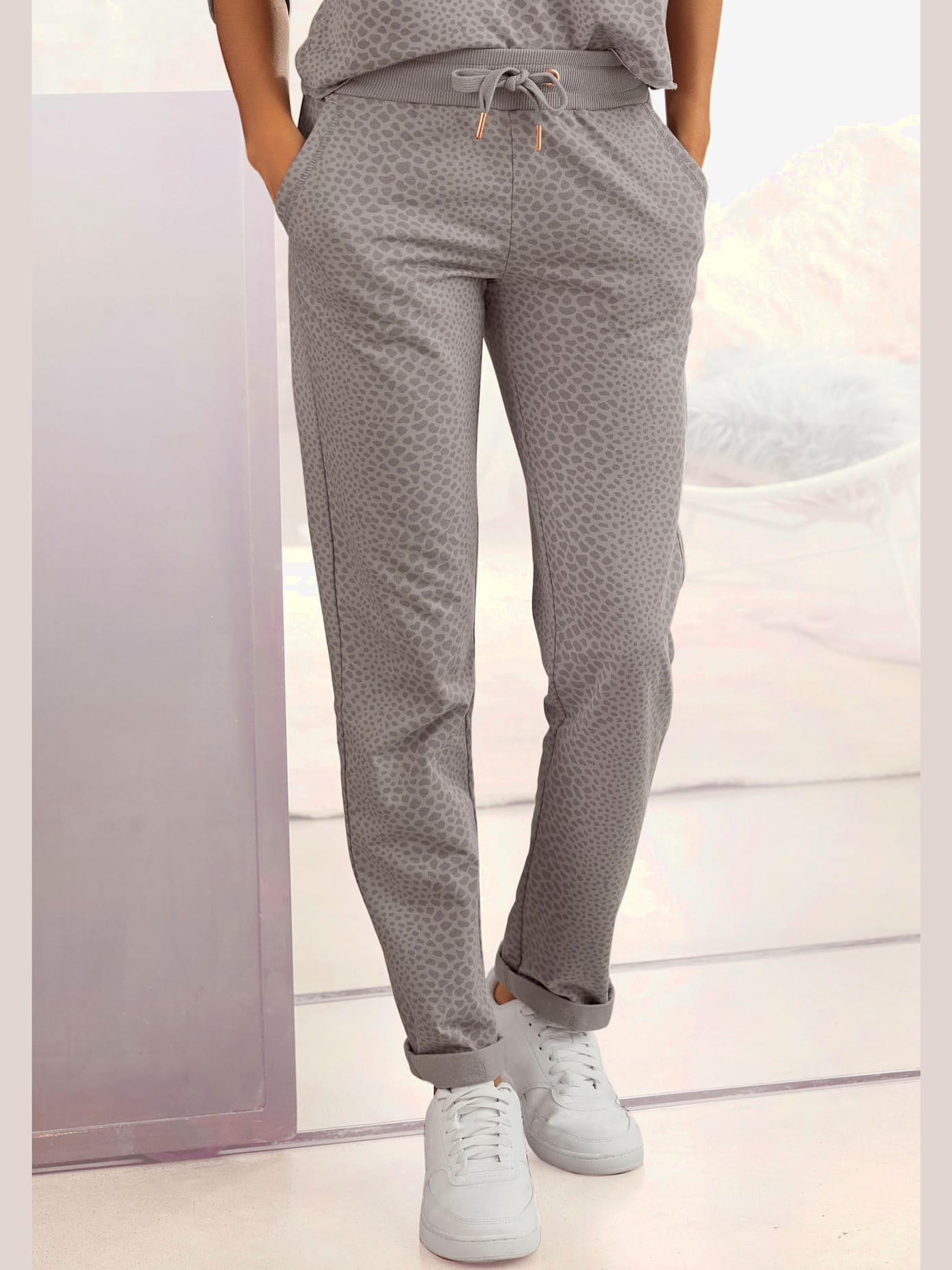 Pantalon de jogging pantalon molletonné confortable, poches fendues pratiques