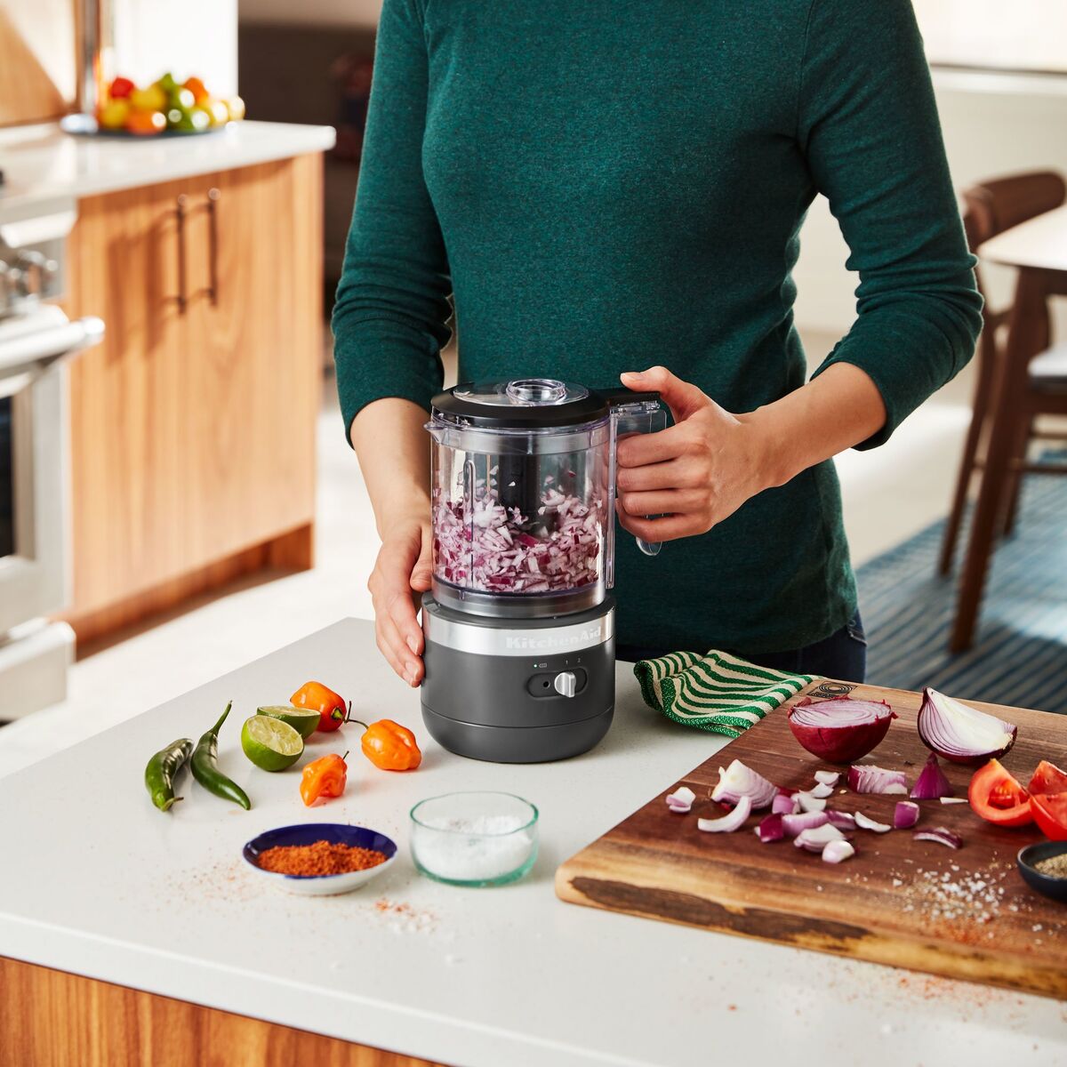 5KFCB519EDG Ledningsløs mini foodprocessor, Grå