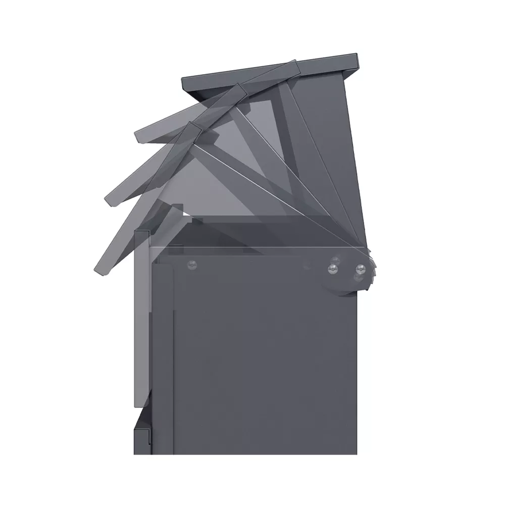 Holmberg Paket-Briefkasten schmal 39.5x14.2x115cm anthrazit