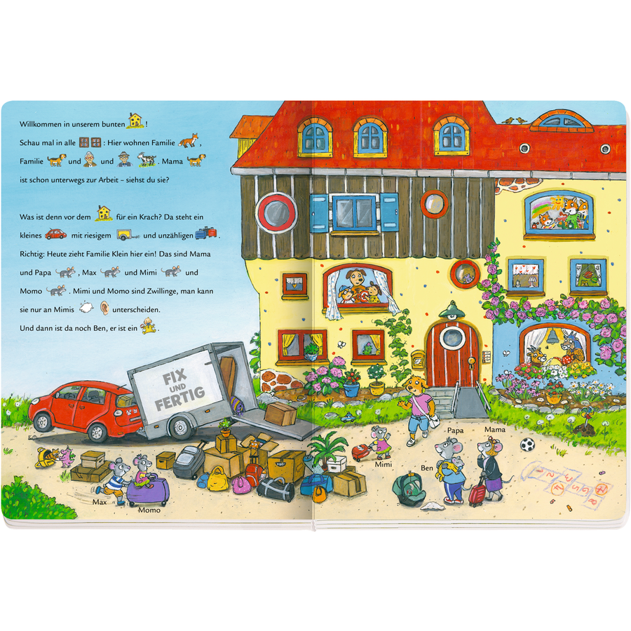 SPIEGELBURG COPPENRATH Mein 1. Wimmelbuch zum Mitlesen: Unser buntes Haus
