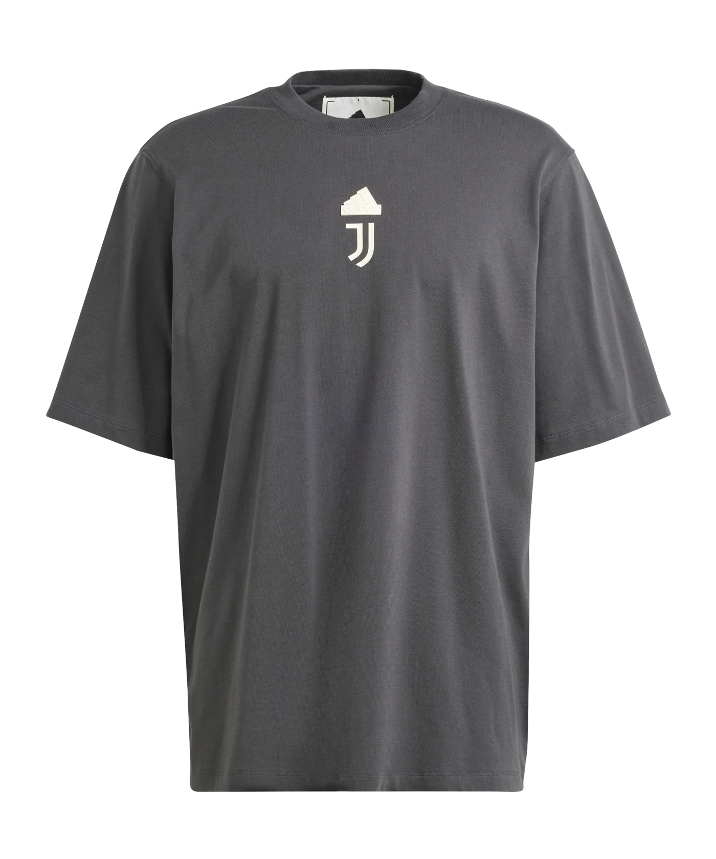adidas Juventus Turin Oversize T-Shirt Grau Weiss