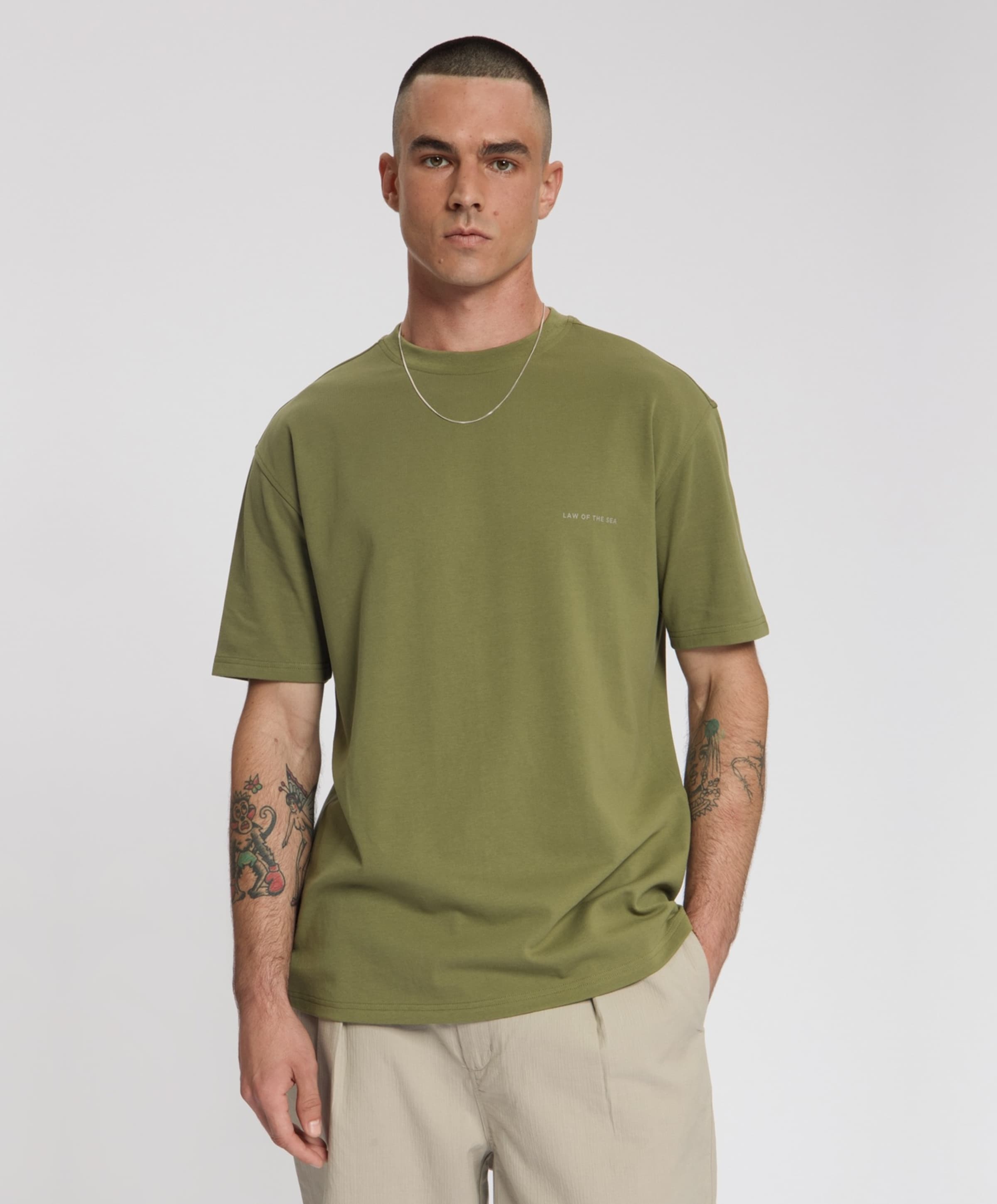 Law of the Sea Heren T-shirt groen