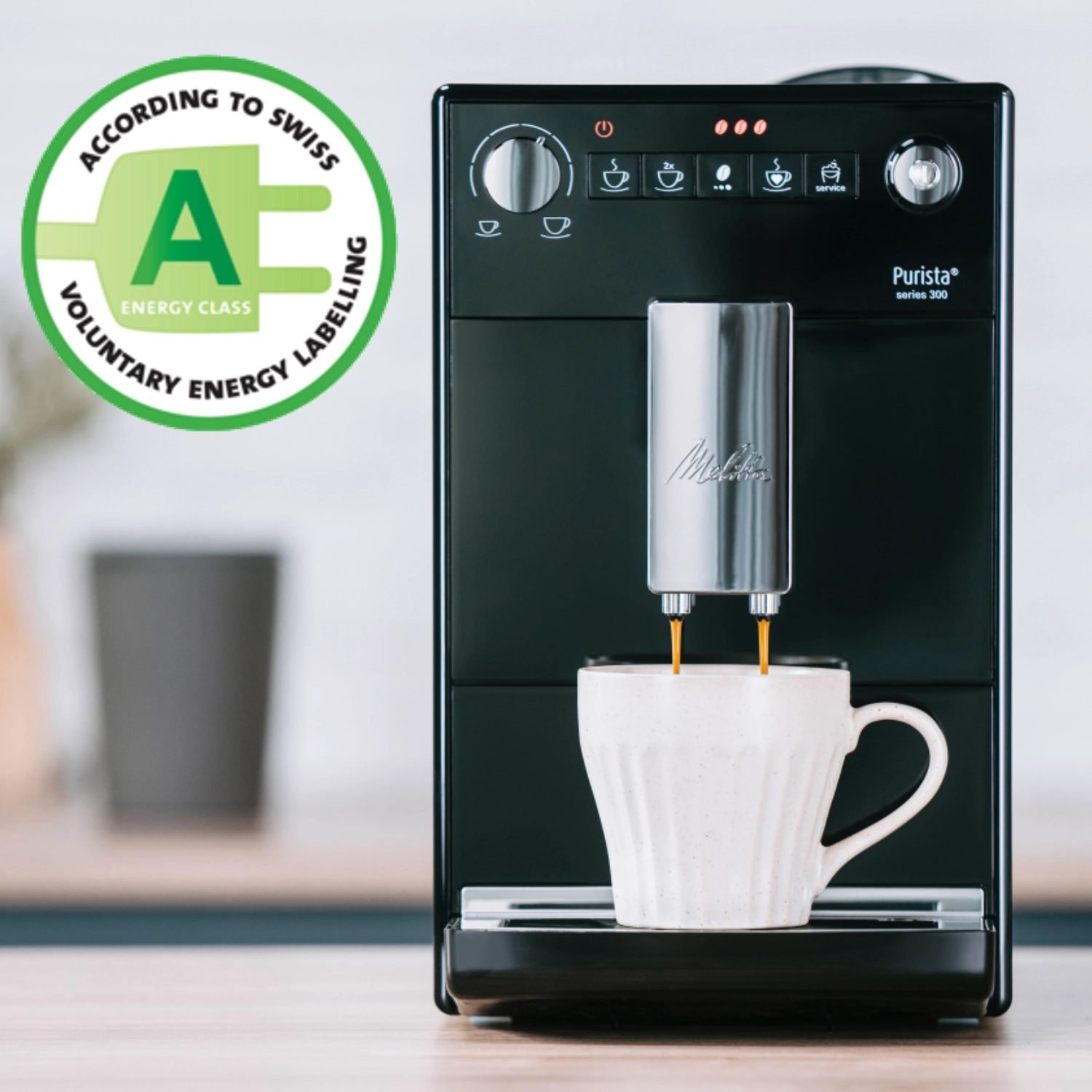 Purista®|Kaffeevollautomat Schwarz