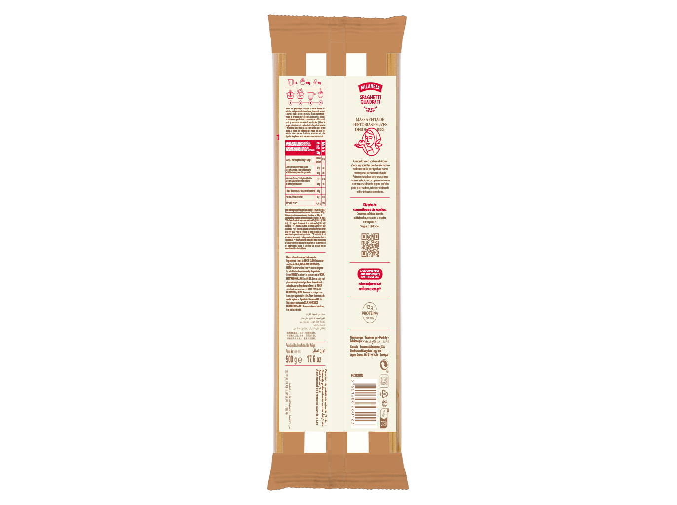 MASSA MILANEZA SPAGHETTI MOLDE BRONZE 500G