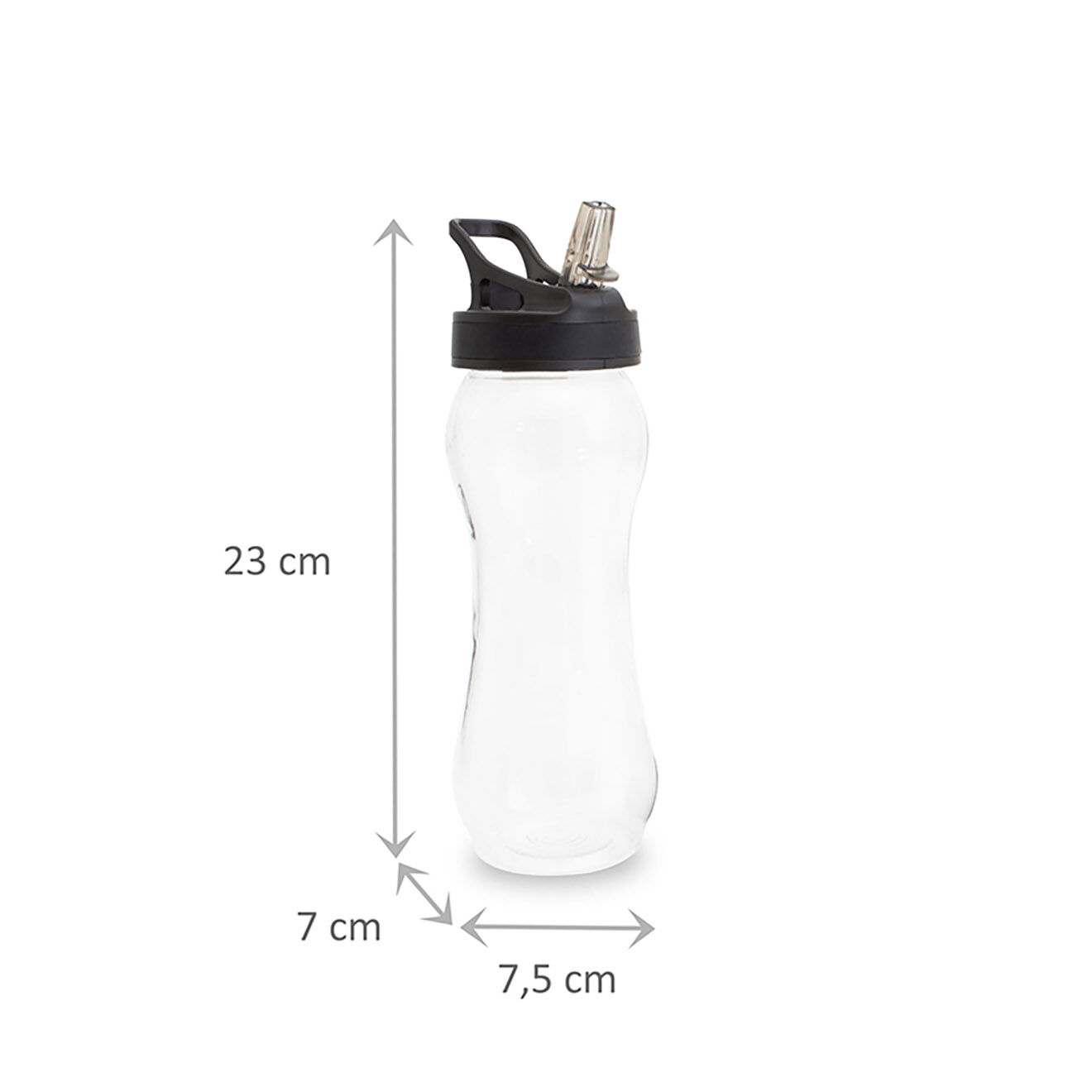 Gadget Bouteille sportive ytt01 transparent/noir