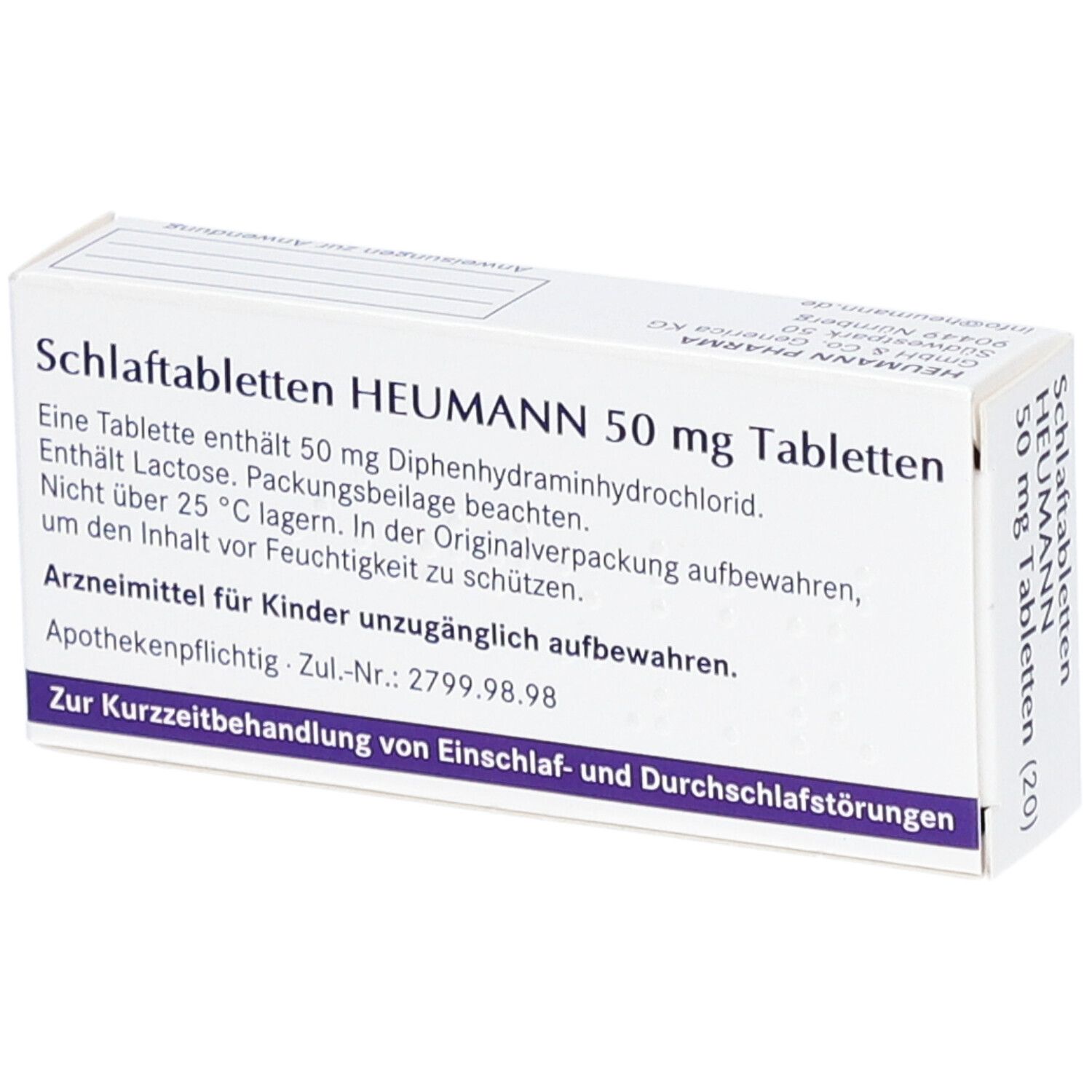 SCHLAFTABLETTEN HEUMANN 50 mg