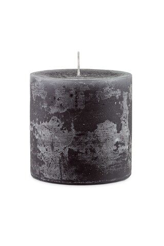 ENGELS KERZEN Stumpenkerze MON AMI Rustique 10/H10 cm schwarz