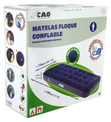 Matelas pneumatique 1 place avec gonfleur intégré CAO