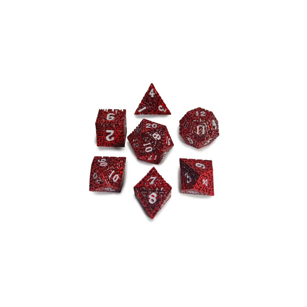 Set de 7 Dés JDR Répliquant : Dédale