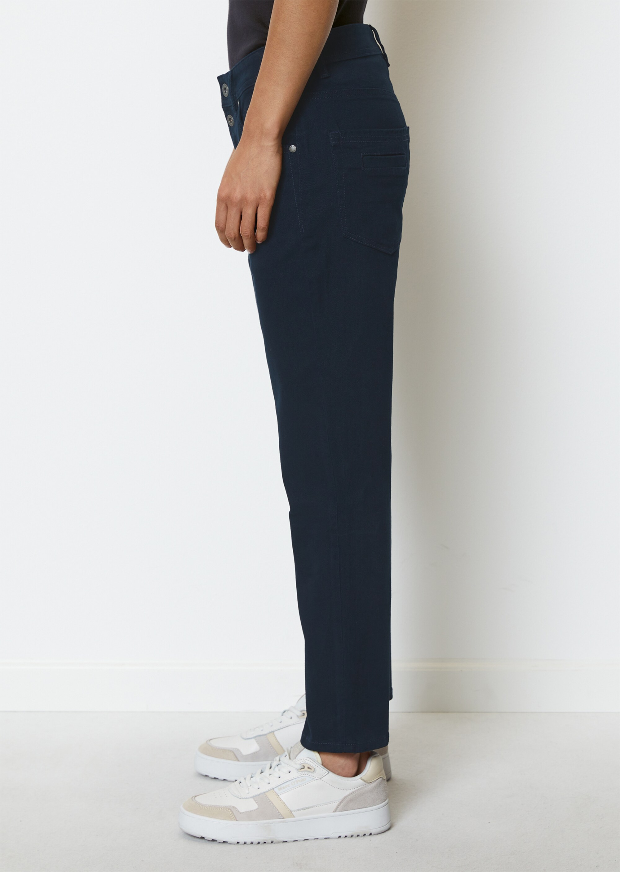 Boyfriend Pants Modell THEDA cropped aus Organic Cotton Stretch