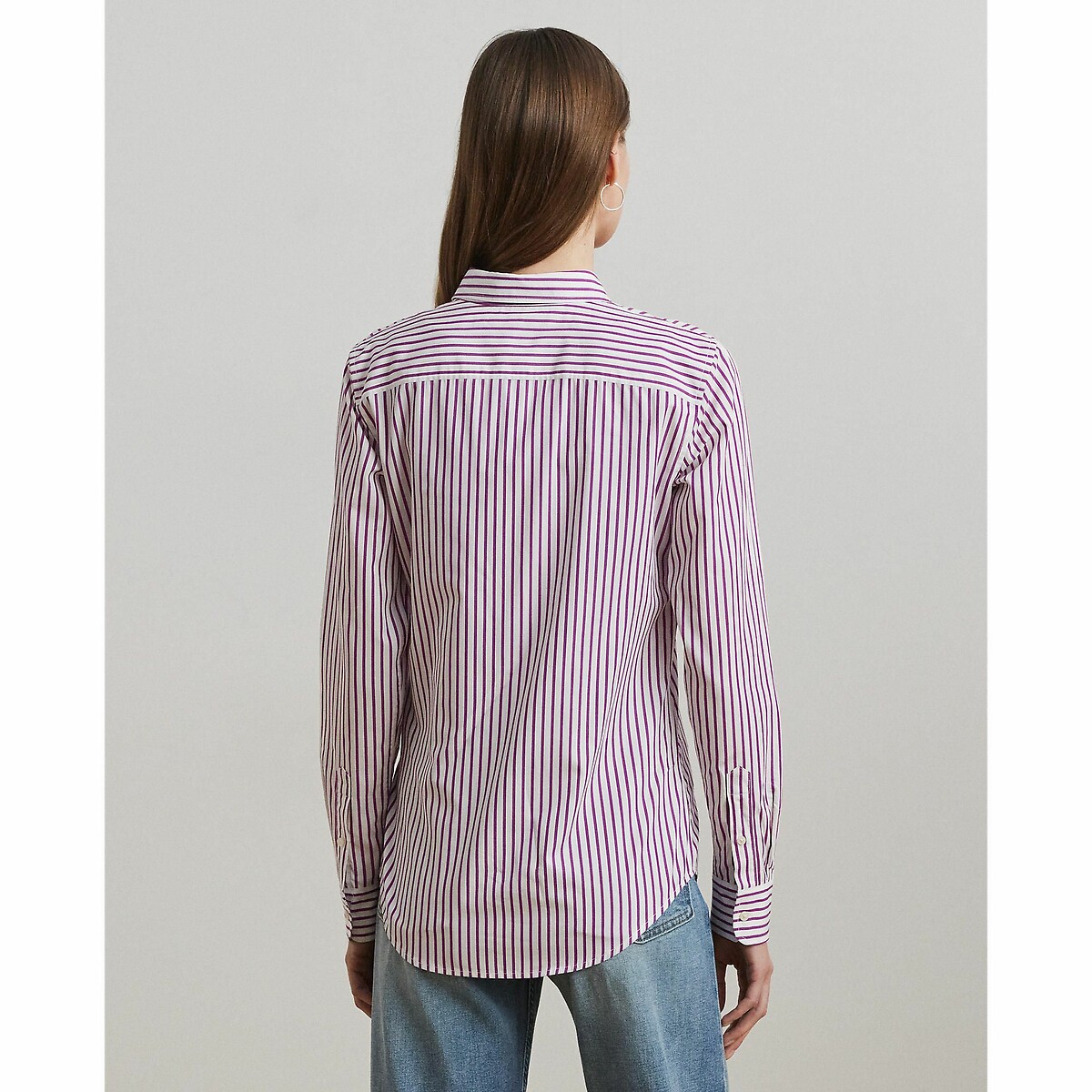 Blusa listrada de mangas compridas LAUREN RALPH LAUREN