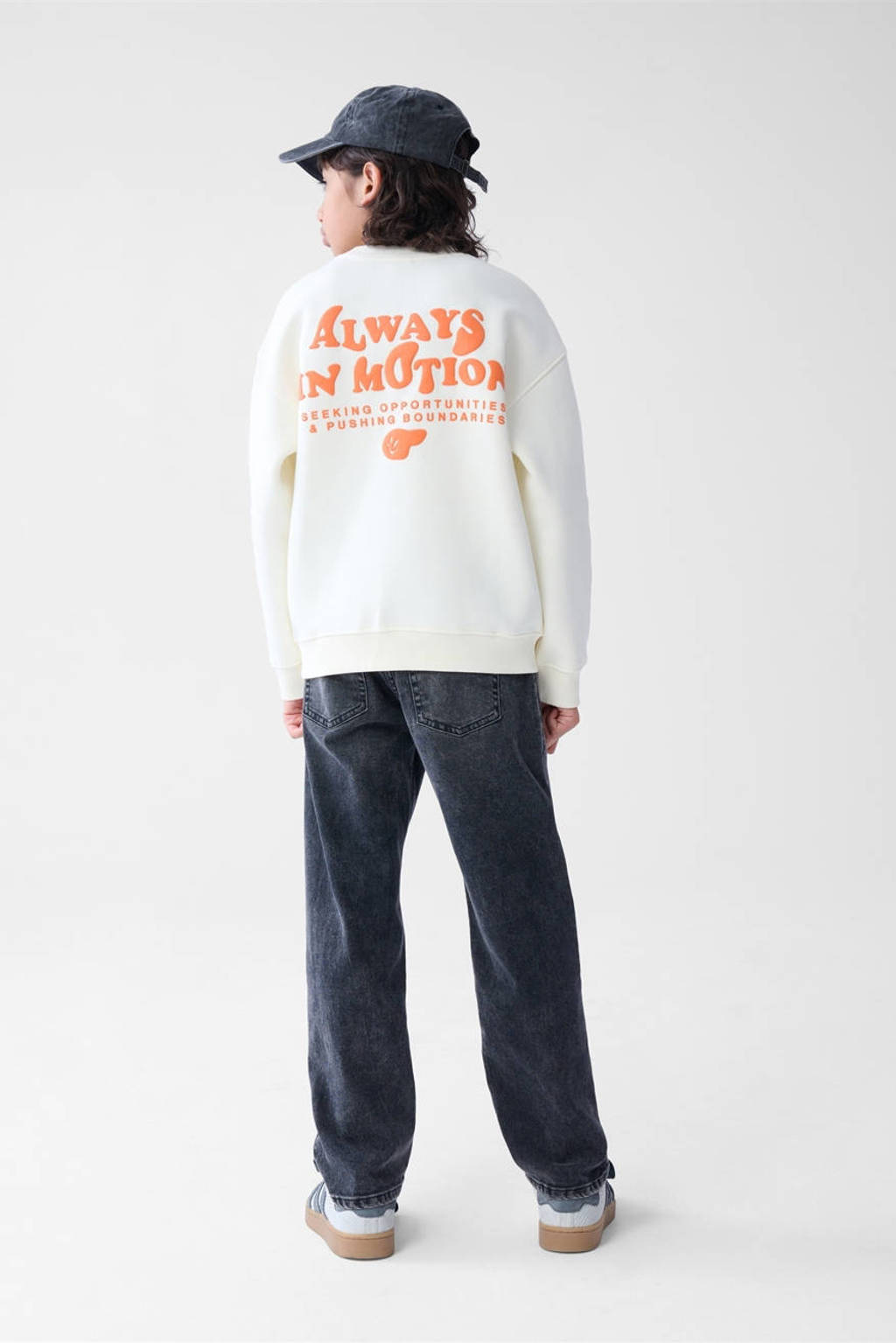 Shoeby sweater met tekst offwhite