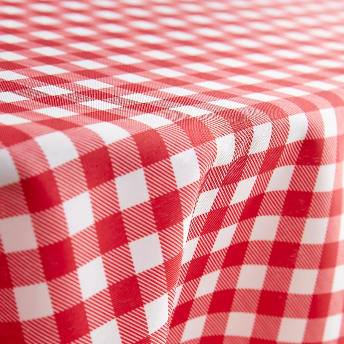 Nappe rectangulaire anti tache (140 x 300 cm) Elise Vichy Rouge