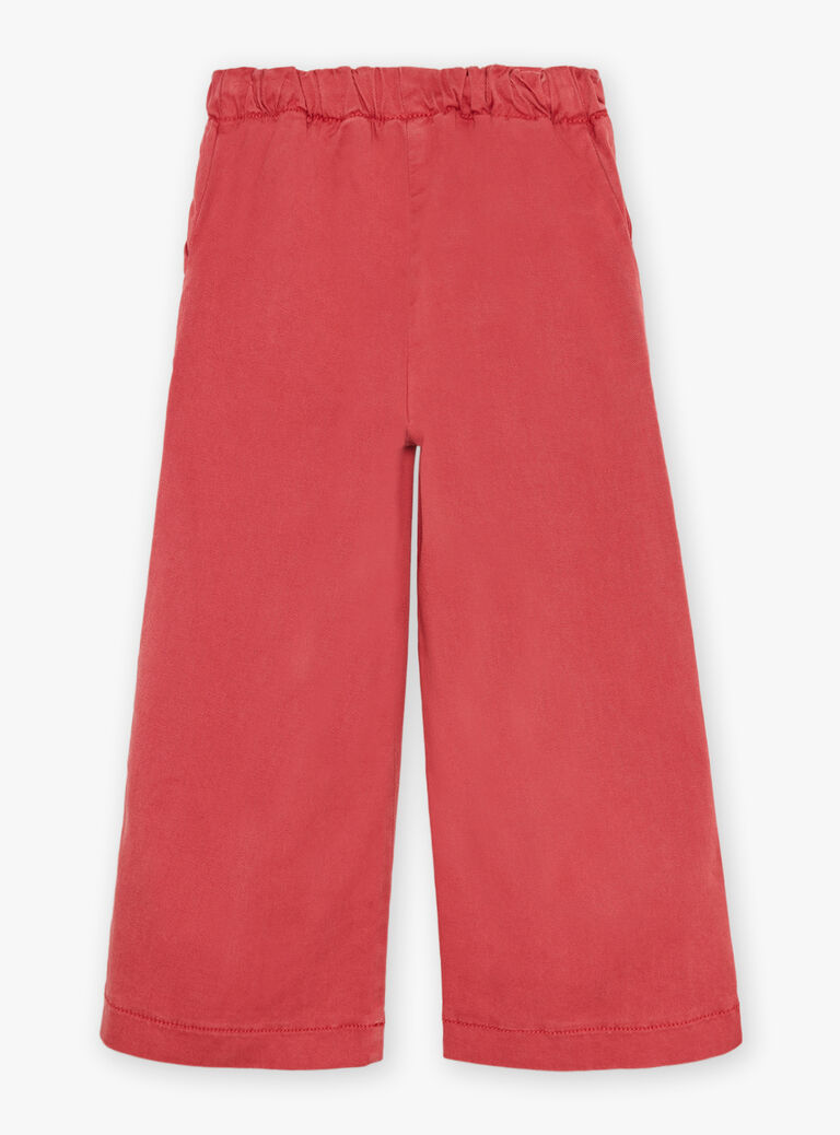 Pantalon rouge wide legs