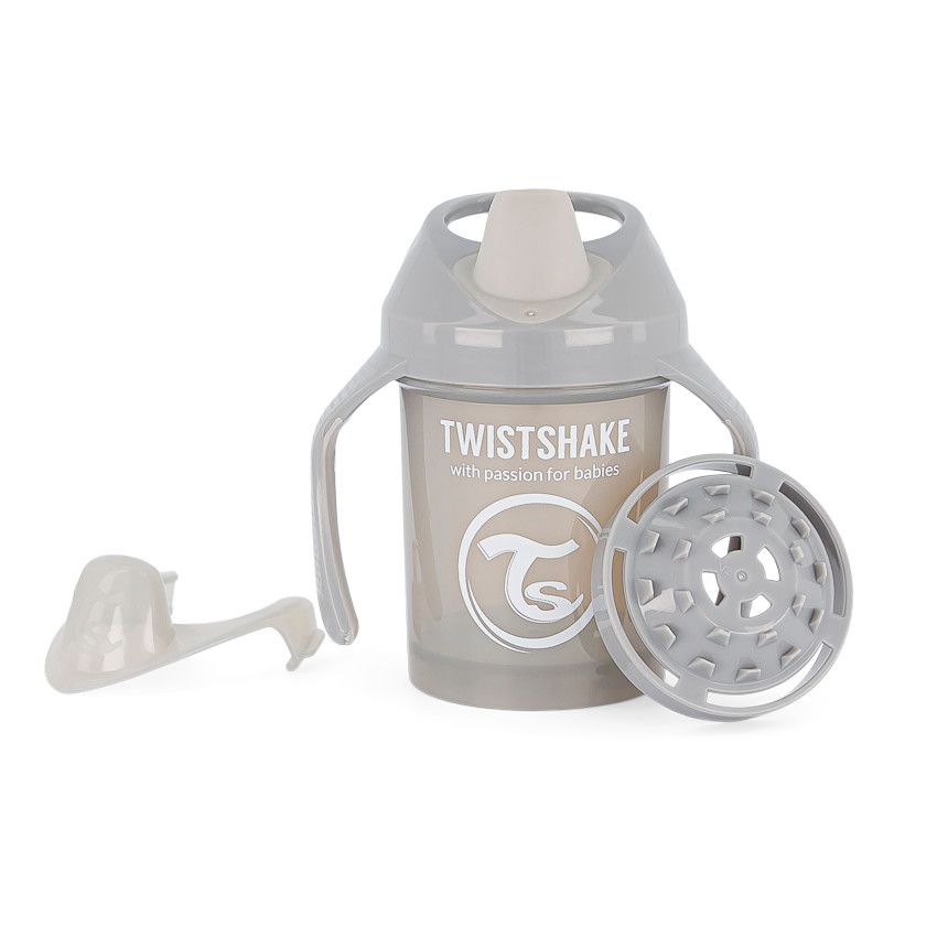 Tasse d'apprentissage 230 ml 4+ mois - Gris Pastel - Ecru