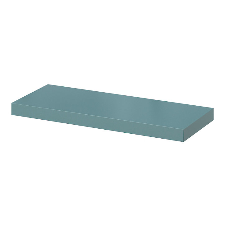 Tablette murale avec fixation invisible GoodHome Cusko bleu canard 60 cm