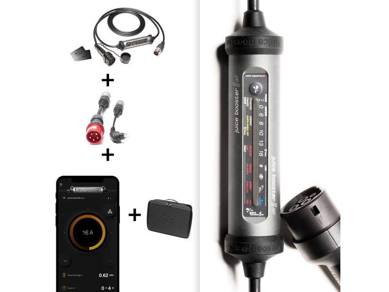 Juice Technology Mobile Wallbox JUICE BOOSTER 3 air Swiss B Die smarte 7-in-1-Ladelösung für Elektrofahrzeuge für zuhause oder unterwegs
