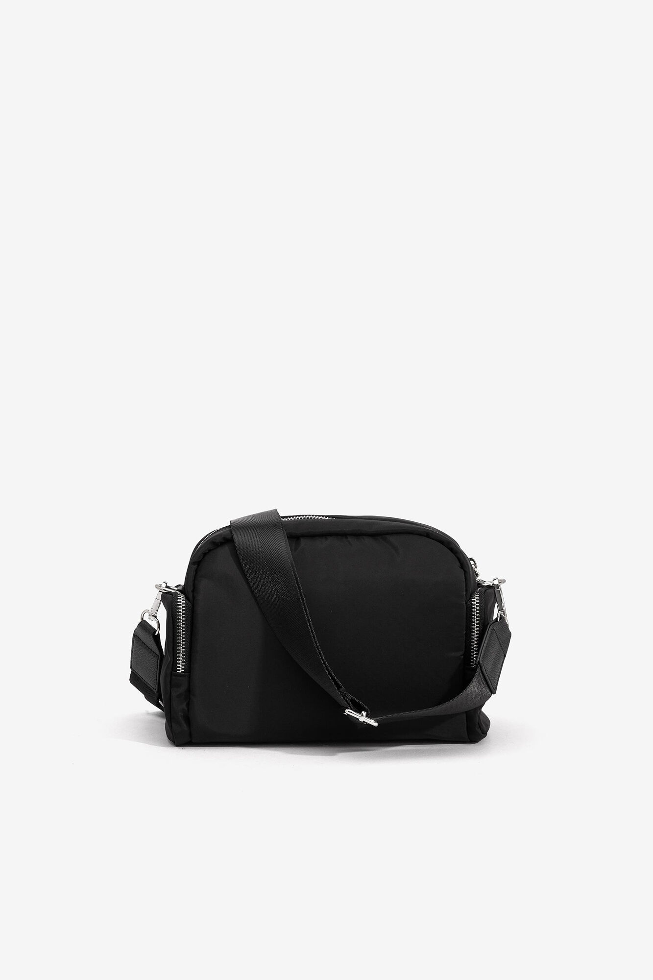 Bolsa bandolera de nylon - preto