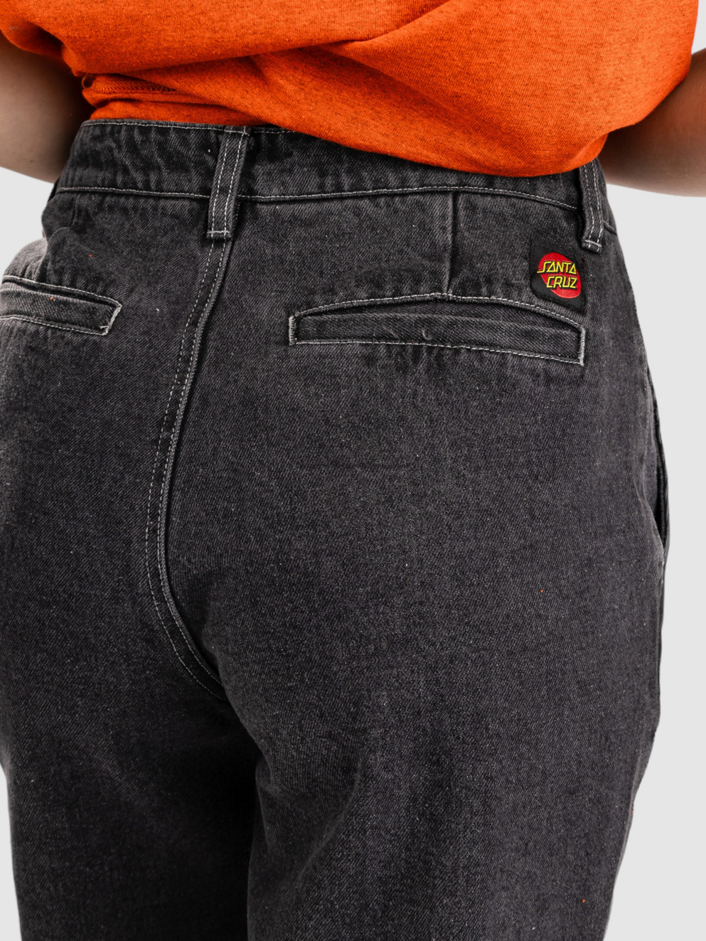 Santa Cruz Nolan Slouch Jeans black wash denim