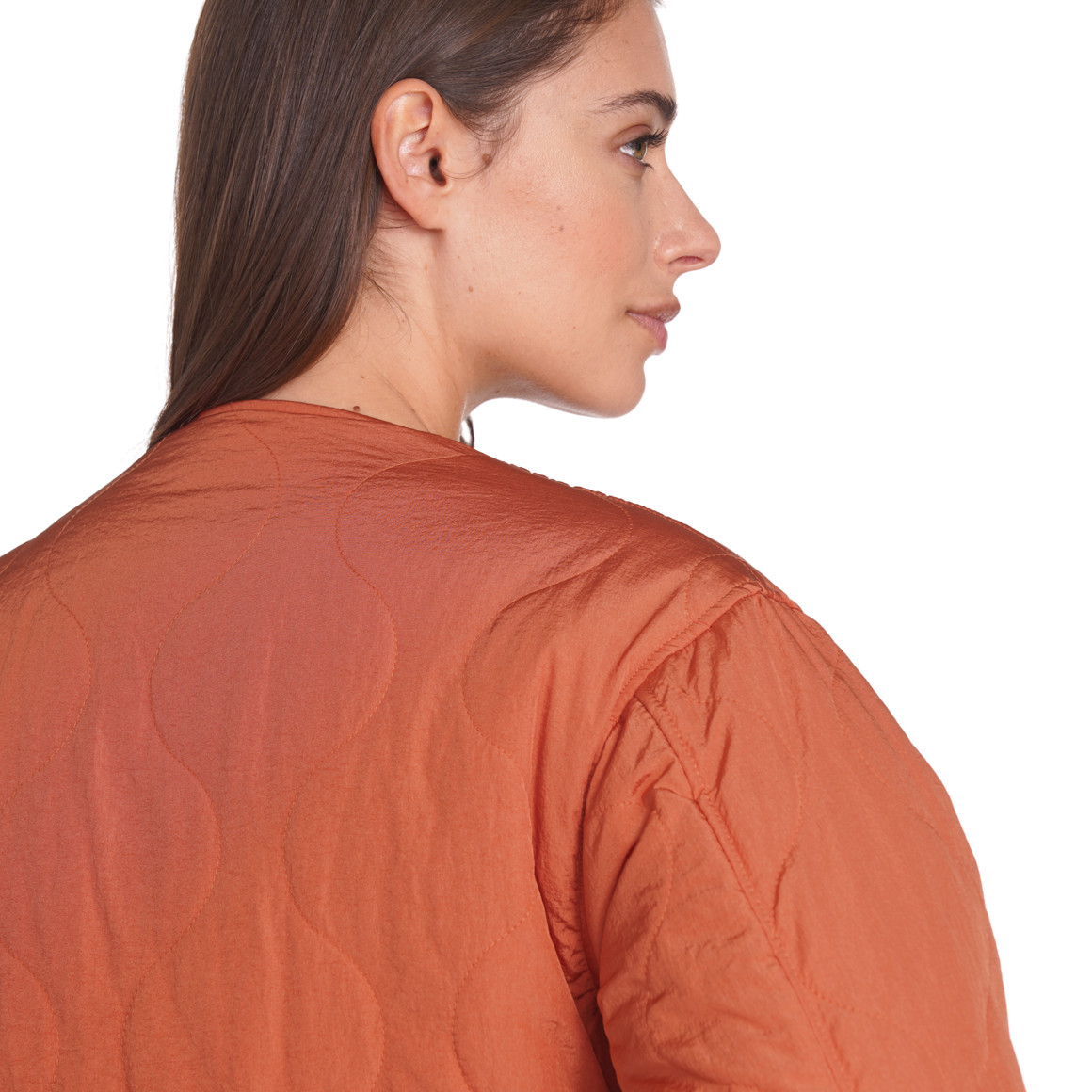 Jonas Nielsen Damen Steppjacke beidseitig tragbar orange / schwarz