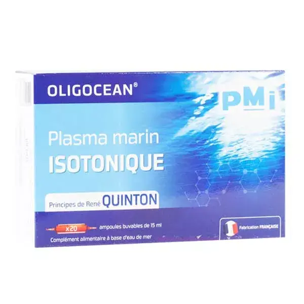 Plasma Marinho Isotônico Oligocéan PMI 20 ampolas de 15ml