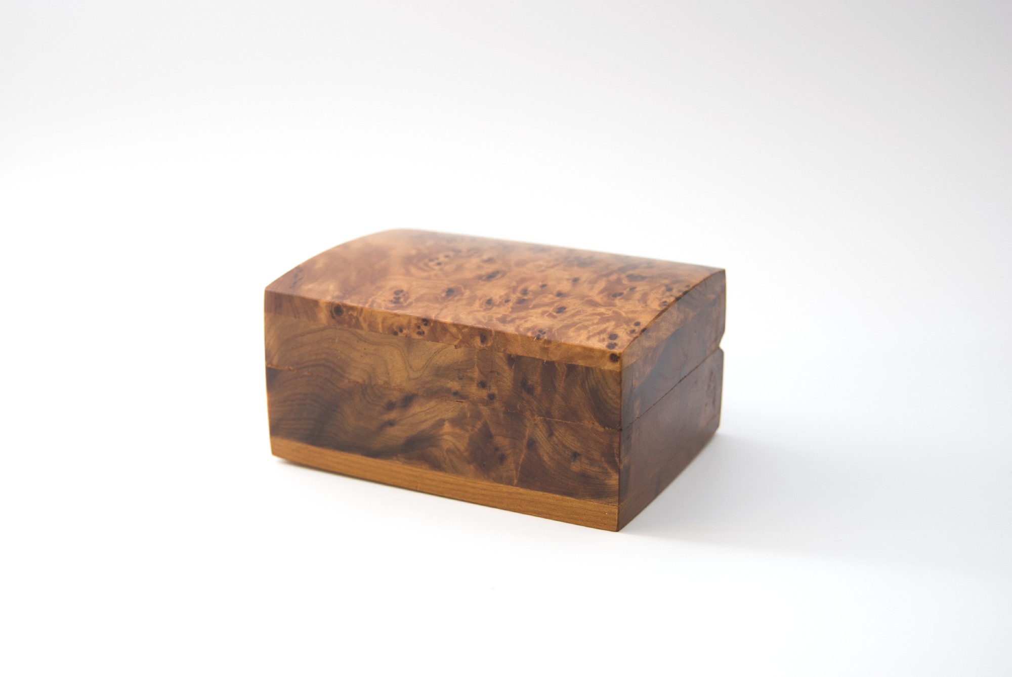 Thuja Box, braun, T 9 cm, B 6 cm, H 4 cm von fischer's lagerhaus