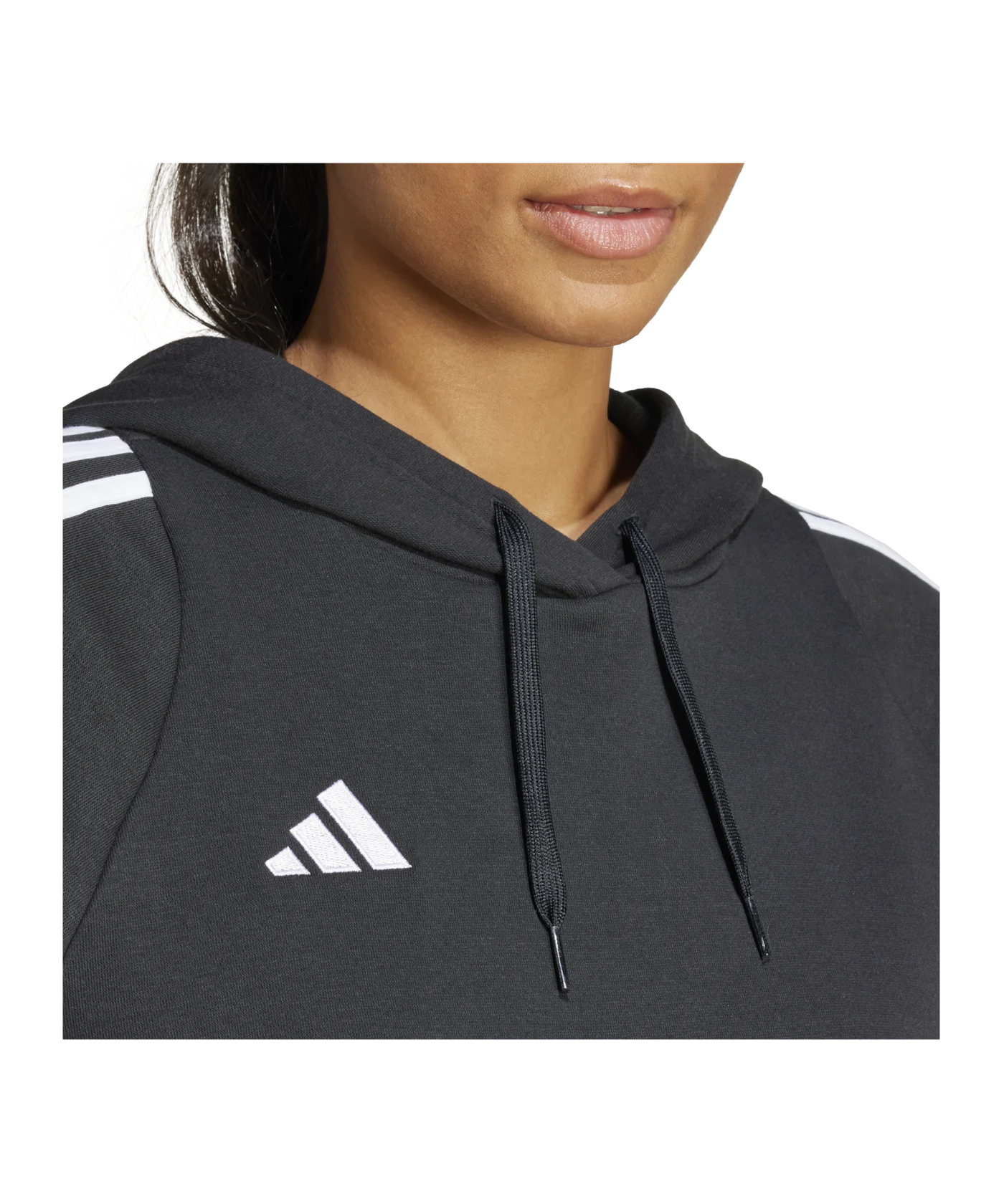adidas Tiro 24 Hoody Damen Schwarz Weiss