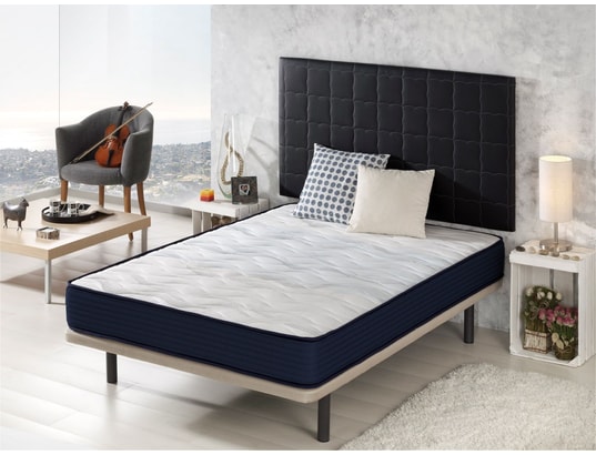 XALUCA - Matelas 80x190 air latex épaisseur 18 cm - renforcement lomb...