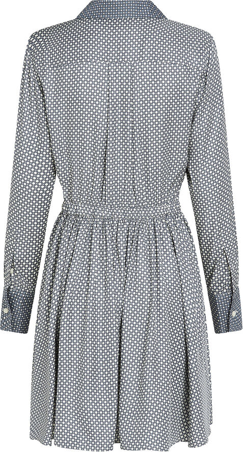 Tommy Hilfiger FLUID VIS BELTED SHORT DRESS Mini geo/ flint blue