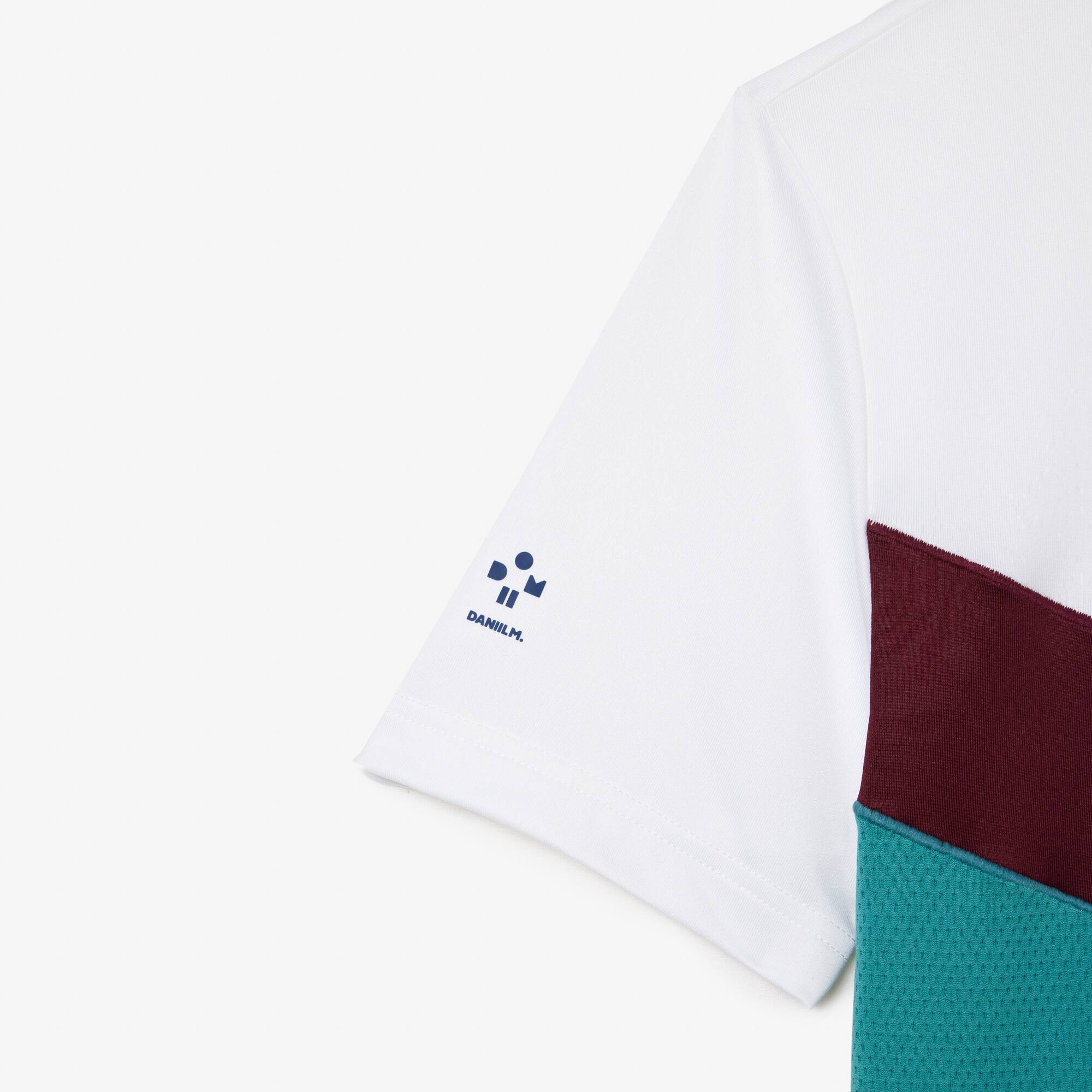 Slim Fit LACOSTE Tennis x Daniil Medvedev Poloshirt mit nahtlosem Effekt Kurze Ärmel - Weiss - Lacoste - Herren