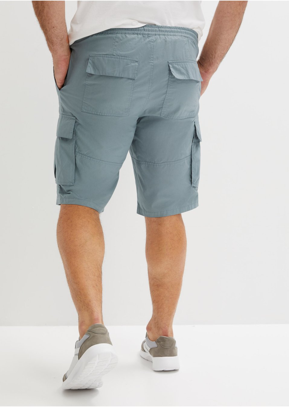 Bermuda cargo confort pour le ventre avec taille extensible, Regular Fit