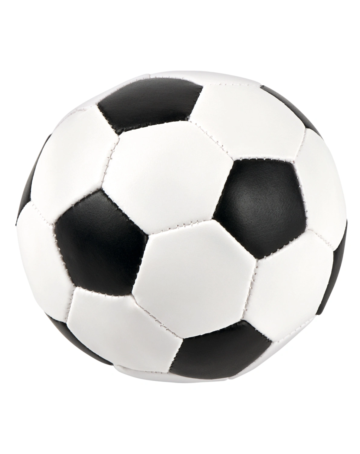 Softball FUSSBALL (8cm) in schwarz/weiß