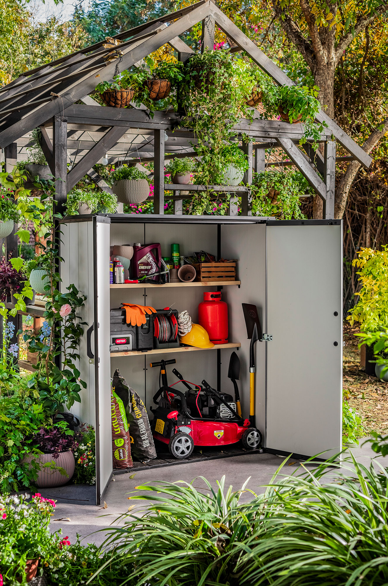 Keter Gartenschrank Geräteschuppen Premier Tall Cabinet