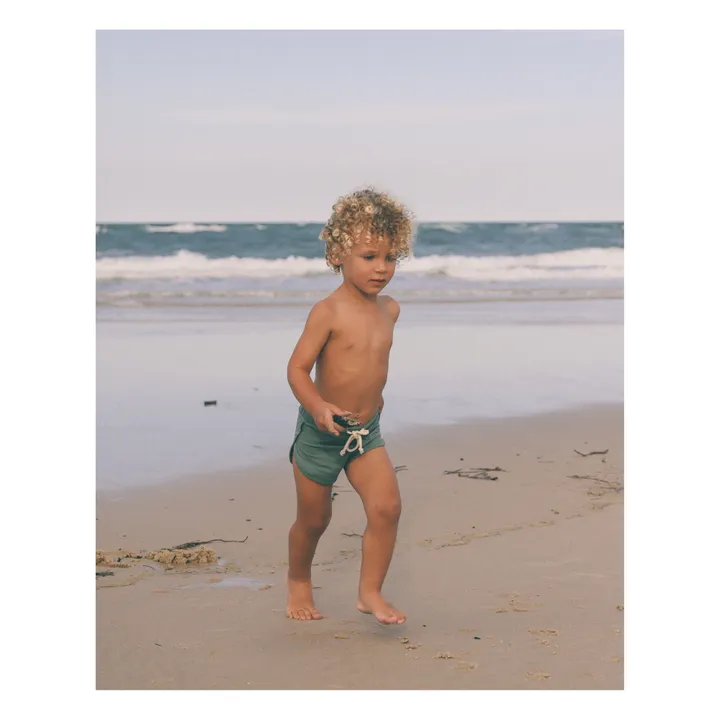 Ina Swim Short de bain Matière Recyclée Mesa | Vert foncé