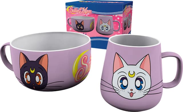 ABYStyle Sailor Moon kop og skål (Luna og Artemis)